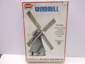 HO SCALE MODEL POWER MOTORIZED WINDMILL KIT # 404 NOT IN BOX - Picture 1 of 5