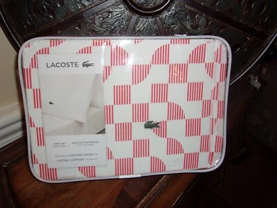 NIP Lacoste Radius Printed Twin/Twin XL Sheet Set 3pc - Image 1 of 2