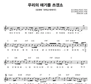 Chicago Typewriter OST Score Writing Our Stories SG Wannabe 시카고샀자기 우리의 얘기를 쓰겠소 - Bild 1 von 1