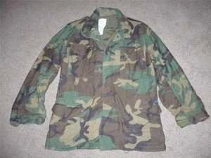 Military BDU Medium Long Field Jacket Coat Camo Camouflage US Army Men Boys #119 - Picture 1 of 1