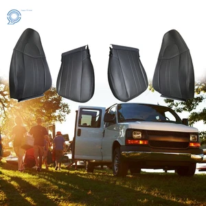 Driver Passenger Bottom Top Seat Cover For 2003-2014 Chevy Express 1500 2500 Van - Picture 1 of 13