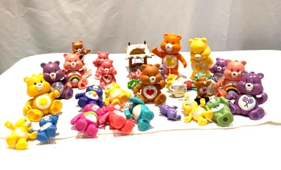 Lot of 28 Vintage/Newer Care Bears PVC Figures Toys Ornaments - image 1 of 4