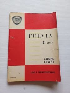 Lancia Fulvia Coupè 1.3- 1600 HF - Sport Zagato 2a S. 1973 manuale uso originale - Picture 1 of 15