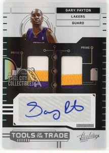 Gary Payton 2010 Panini Absolute Tools of the Trade Patch Autograph Card #10 1/5 - Picture 1 of 2