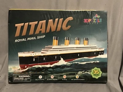 3D Cubic Fun Titanic Royal Mail Steamship 35 Pieces Jigsaw Puzzle T4012H New - Image 1 of 4