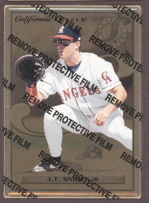 1996 Leaf Baseball Preferred J.T. Snow Steel Gold #31 California Angels - Image 1 of 4