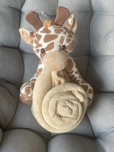 Entzückende Kleinkind/Baby Giraffe Plüsch & Decke Sicherheitsdecke 16”T 10”L LESEN - Bild 1 von 11