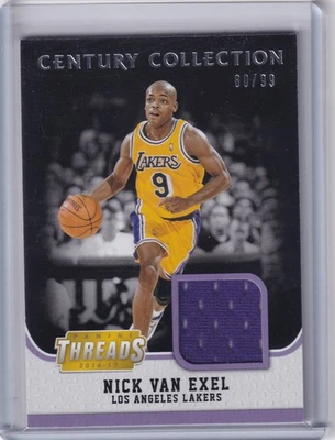 2016-17 Panini Threads #21 Nick Van Exel Century Collection Materials 80/99 - Image 1 of 2