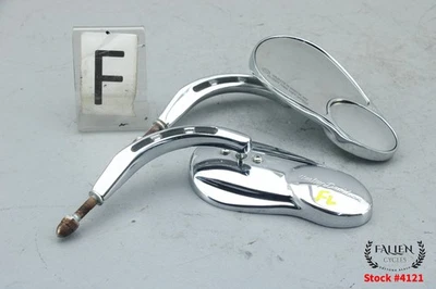 Juego de espejos retrovisores laterales Harley Softail Split Vision 2006 cromo #4121 Foto 1 de 4