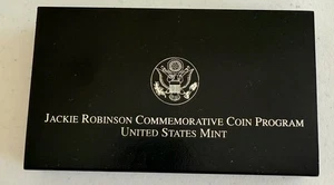 VINTAGE 1997 US MINT JACKIE ROBINSON COMMEMORATIVE SILVER DOLLAR - Picture 1 of 10