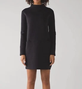 Vestido Lululemon City Bound Manga Larga Cuello Simulado Carbón Para Mujer Talla 8 Excelente - Imagen 1 de 20