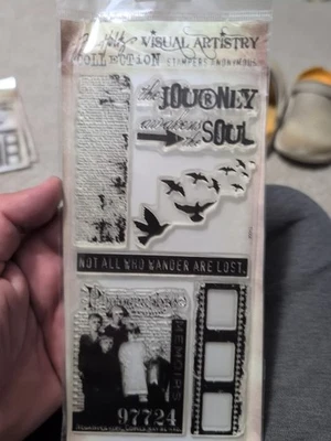Estampillas transparentes perdidas y encontradas de Tim Holtz más posibilidades de vida anuncio privado Foto 1 de 2