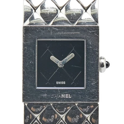 Женские кварцевые часы Chanel Matelasse черный циферблат нержавеющая сталь CHANEL - Изображение 1 из 4