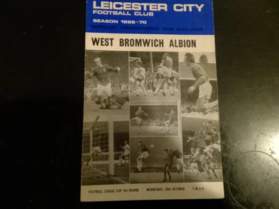Leicester City v West Bromwich Albion, Season 1969/70, League Cup Fifth Round - Image 1 of 2
