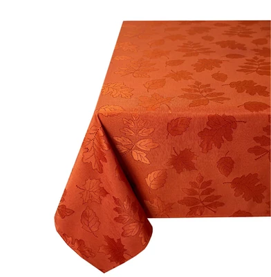 BENSON MILLS AUTUMN RAISED JACQUARD TABLECLOTH 60" x 144" POLYESTER COTTON NEW - Image 1 of 4
