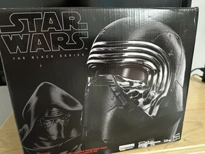 Star Wars Kylo Ren Black Series Voice Changer Helmet OP tested w/box&manual USED - Picture 1 of 8