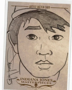 Indiana Jones Heritage Topps 2008 Sketch Card 1/1 Artist Jason Hughes - Picture 1 of 4