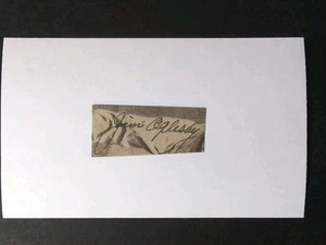 Jim Oglesby (d.1955) Signed Autograph Cut Debut 1936 Philadelphia Athletics - Picture 1 of 2