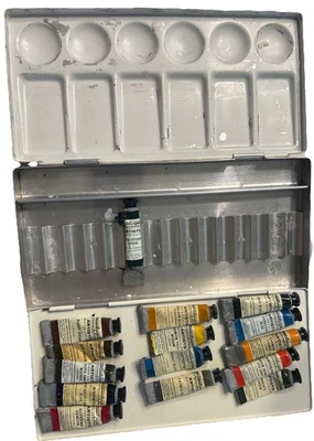 VintagePermanent PigmentsWatercolour Set – 15  Tubes + Tin  - Image 1 of 4