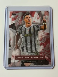 2021 Topps Now UCL 768 Career Goals Red/Black Cristiano Ronaldo 108/118 - Picture 1 of 2