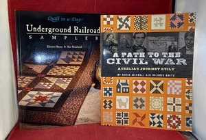 Lot x 2 Quilting Books - Underground Railroad Sampler, A Path to the Civil War - Bild 1 von 15