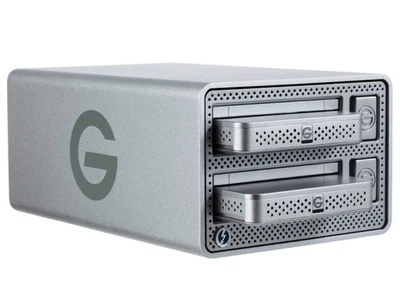 G-Technology G-DOCK EV Thunderbolt Raid Array w/2 - 1 TB USB-3 Drives & Manuals - Image 1 of 4