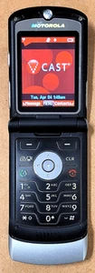 Teléfono celular plegable Motorola RAZR V3m - plateado y negro (Verizon) - Imagen 1 de 7
