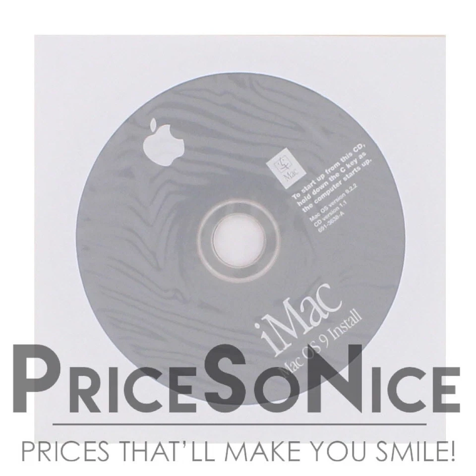 Apple iMac Mac OS 9.2.2 Install Disc – Original Software CD for Classic Macs - Image 1 of 1