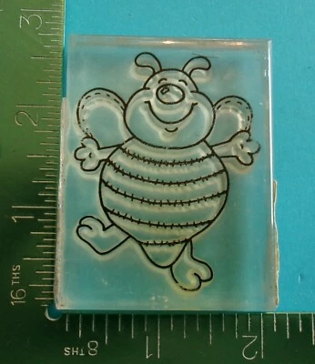 BUMBLE BEE Acrylic Stamp by Provo Craft Bug Insect - Image 1 of 2