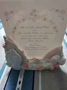 Precious Moments 135720 Wedding Invitation Holder Photo Frame 1994 - Picture 1 of 4