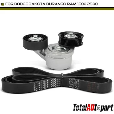 Комплект компонентов привода ремня змеевика для Dodge Dakota 00-07 Ram 1500 2500 2 шт. - Изображение 1 из 4