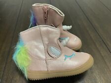 Cat & Jack Boots Toddler Girl's Unicorn Pink Size 5