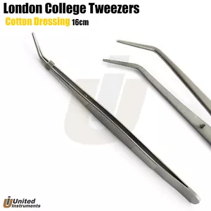 Pinzas quirúrgicas London College alicates dentales de algodón 16 cm - Imagen 1 de 3