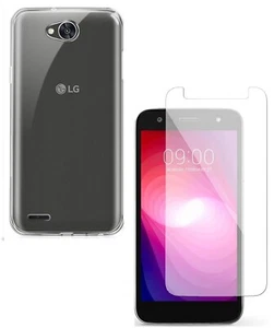 For LG X-POWER 2 CLEAR CASE + TEMPERED GLASS SCREEN PROTECTOR SHOCKPROOF COVER - Picture 1 of 12