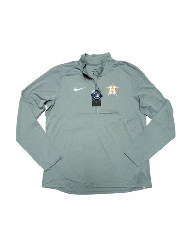 Nike Houston Astros Gray Element Performance Half-Zip Pullover Jacket Men's XL Cover