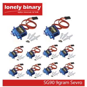 LONELY BINARY MG90S SG90 Metal Gear Micro Servo Motor Arduino UNO Raspberry PI - Picture 1 of 13