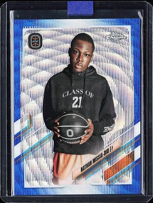 2022-23 Topps Chrome OTE Nathan Missia-Dio /99 BLUE WAVE REFRACTOR #91 RC Rookie - Image 1 of 2