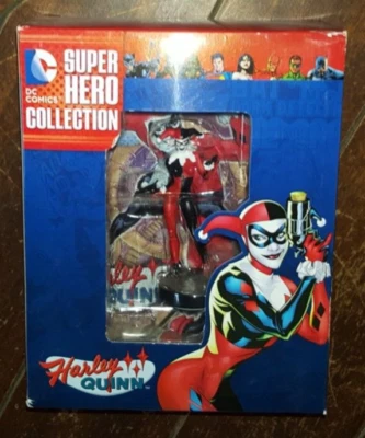 DC Comics Super Hero Collection HARLEY QUINN 3.5" ¡Estatuilla con folleto de 16 páginas! Foto 1 de 4