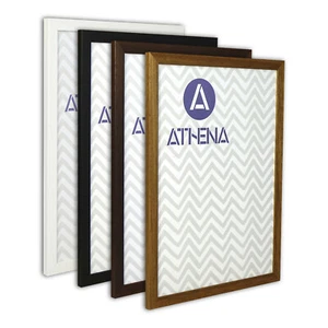Athena Premium Wood Thin - Oak, Mahogany & Woodgrain Black/White Picture Frame - Picture 1 of 46