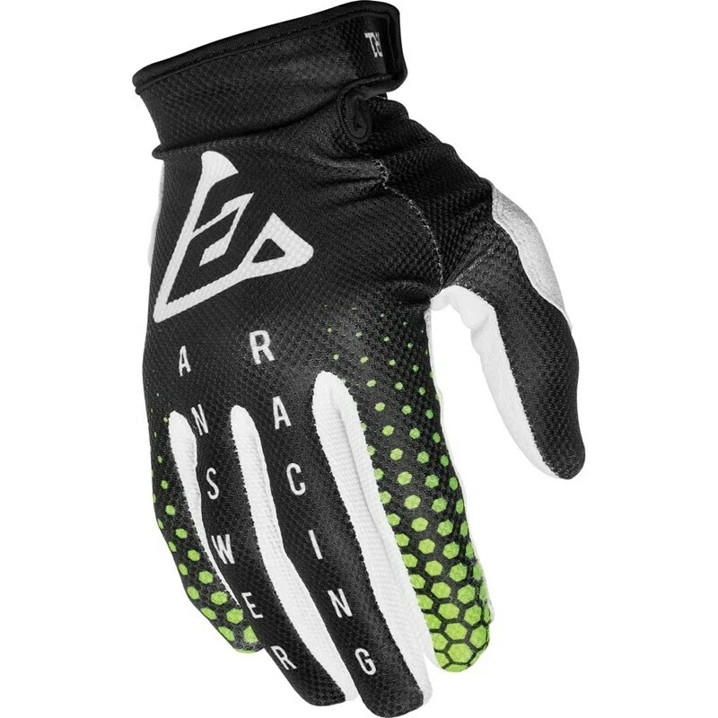 Answer Racing AR1 Swish Gloves Black/Green Motorcycle MX Off-road ATV UTV MD - Image 1 of 1