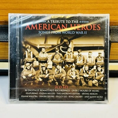 Дань американским героям песни Второй мировой войны 2 CD набор новый запечатанный - Изображение 1 из 2