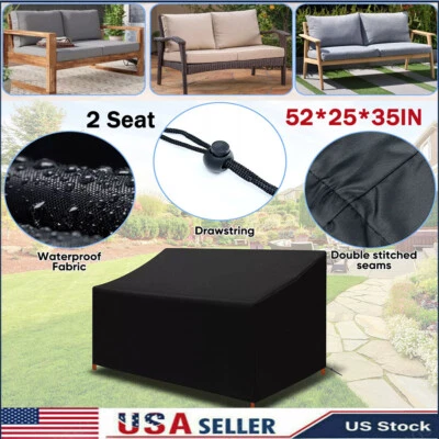 2 Seat light Duty Patio Bench Loveseat Cover Waterproof dustproof Outdoor cover - Image 1 of 4