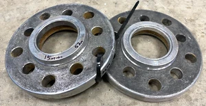 Coppia di distanziali centrati sul mozzo 5x112/5x100 15mm, 57,1mm CB, 72,5 anelli per rubinetto usati - Foto 1 di 1
