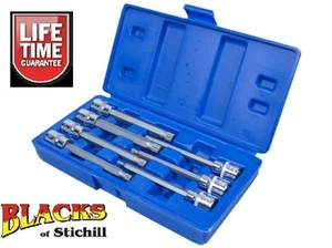Blue Spot Tools - 3/8" Drive 7 Piece Extra Long Spline Bit Set,M4 to M10, 01512 - Picture 1 of 1