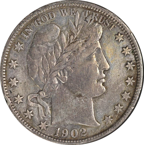 1902-S Barber Half Dollar XF Details Decent Eye Appeal Nice Strike Cover