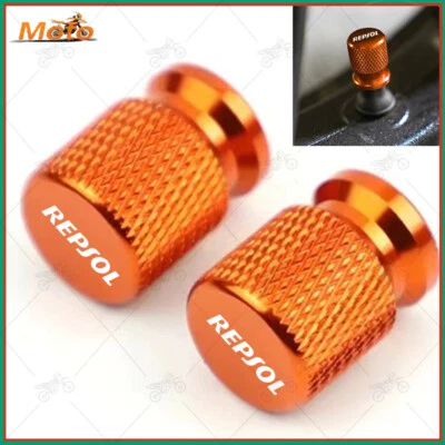 Motorcycle CNC Wheel Tire Valve Cap Cover For HONDA REPSOL CBR 250R 600RR 1000RR - Image 1 of 2