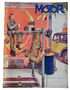 mOTOR BUSINESS JULY 1934 BACK ISSUE MAGAZINE MECHANICS CLASSIC CARS ADS neocurio - Picture 1 of 15