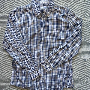 Peter Millar Long Sleeve Button Shirt - White/Multicolor - XL - Picture 1 of 3