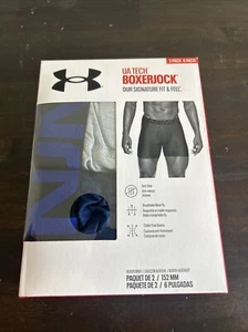 Paquete de 2 calzoncillos boxer Under Armour UA Tech BoxerJock talla 5XL 54,5-59 - azul gris - Imagen 1 de 7