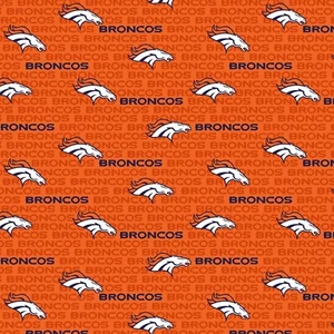 15"L x 60"W NFL Denver Broncos Quilting Cotton Fabric 14501-D - Picture 1 of 1